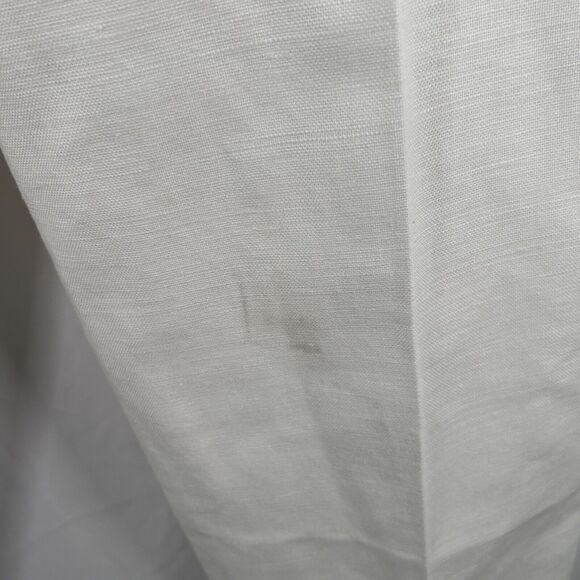 Liz Claiborne Sport Linen Blend Pants Women's 8 White High Rise Button Zip New - Picture 10 of 12